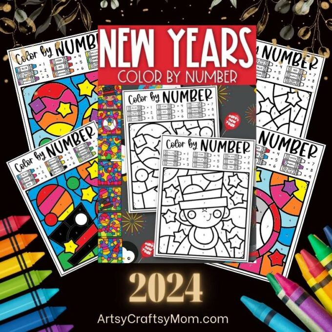 2024 Color By Number New Year