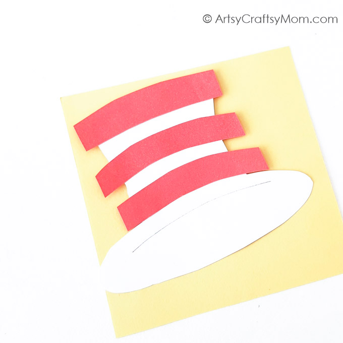 Cat in The Hat Paperbag Craft 3