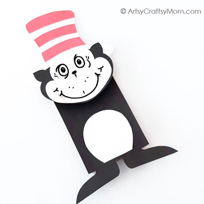 This Paper Bag Cat in the Hat is an easy, fun craft for little kids who have just been introduced into the wonderful, whacky world of Dr. Seuss!