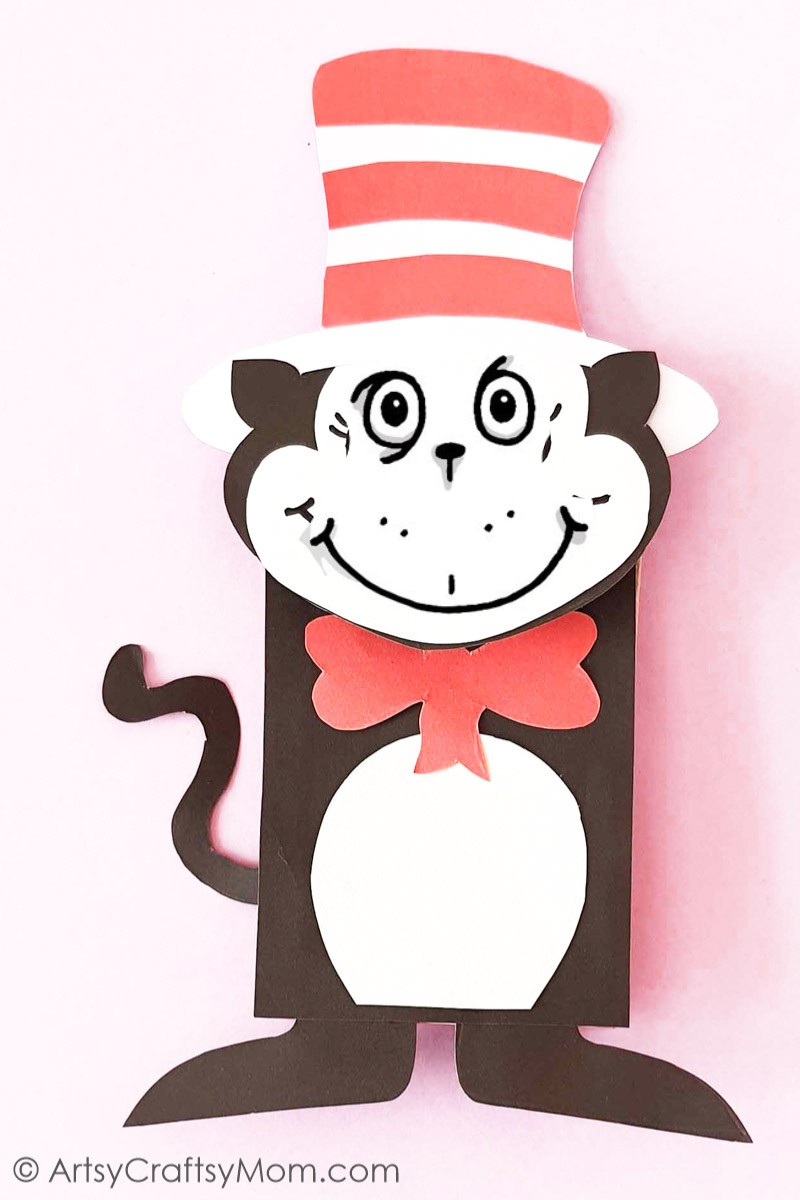 This Paper Bag Cat in the Hat is an easy, fun craft for little kids who have just been introduced into the wonderful, whacky world of Dr. Seuss!