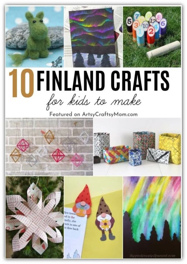 These Fantastic Finland Crafts for Kids will take us on a journey to Finland, an amazing Scandinavian country with himmelis, Haltija gnomes & more!