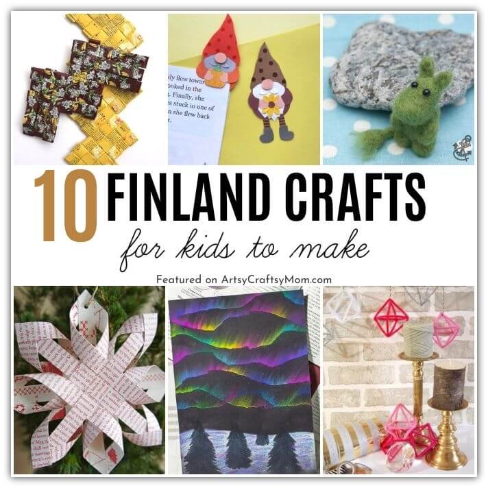 These Fantastic Finland Crafts for Kids will take us on a journey to Finland, an amazing Scandinavian country with himmelis, Haltija gnomes & more!