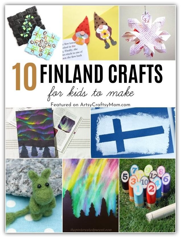These Fantastic Finland Crafts for Kids will take us on a journey to Finland, an amazing Scandinavian country with himmelis, Haltija gnomes & more!