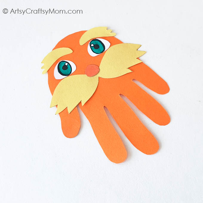 This handprint Lorax craft reminds us that unless you care a whole awful lot, nothing's going to get better. Fun craft with a great message!