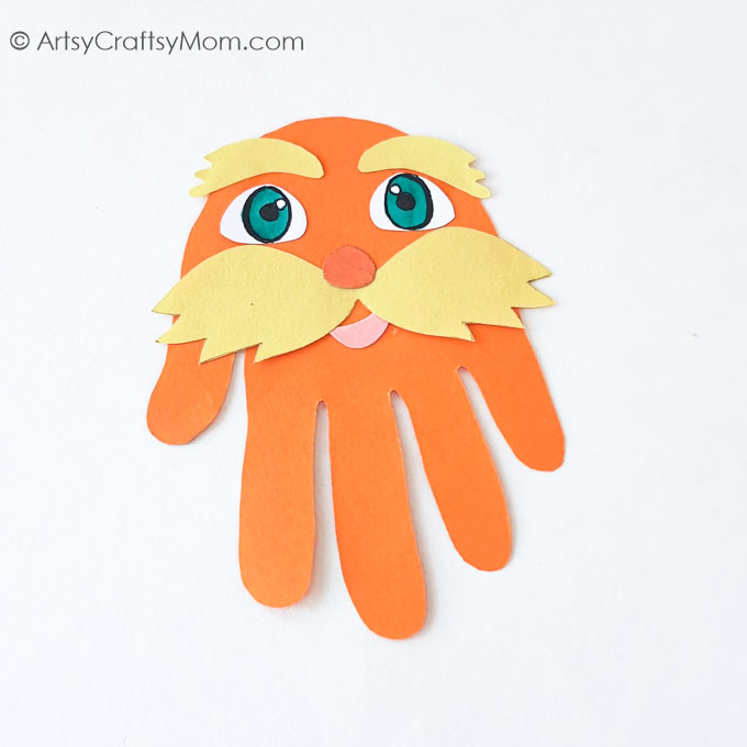 This handprint Lorax craft reminds us that unless you care a whole awful lot, nothing's going to get better. Fun craft with a great message!