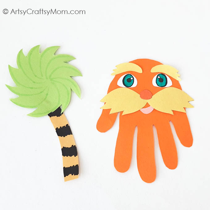 This handprint Lorax craft reminds us that unless you care a whole awful lot, nothing's going to get better. Fun craft with a great message!