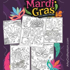 Mardi Gras Coloring Pages for Kids