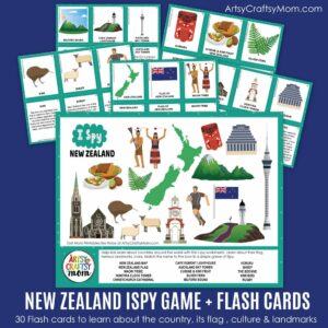 New Zealand iSpy and Flashcard Set