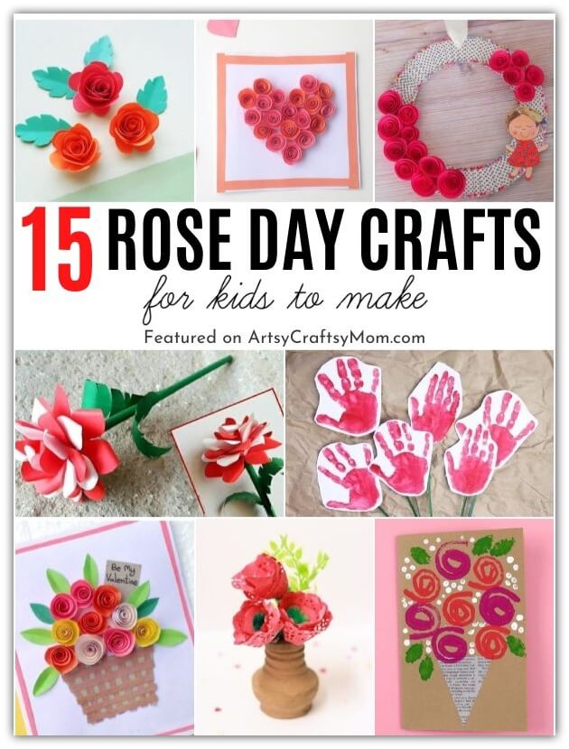 15 Gorgeous Rose Crafts for Valentine's Day 18 These Gorgeous Rose Crafts are just what you need to celebrate Rose Day & Valentine's Day! Learn how to make roses out of just about anything!