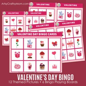 Printable Valentine Themed Bingo