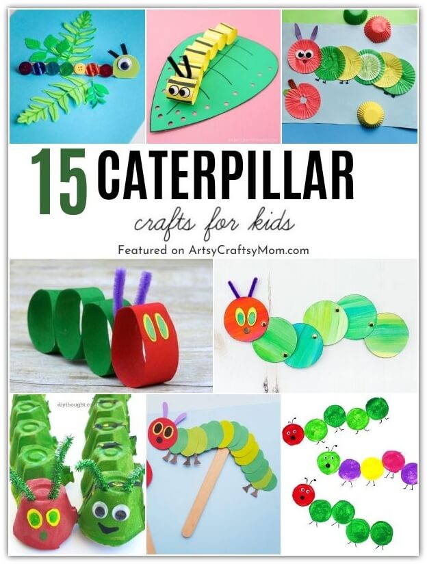We've got some cute Caterpillar Crafts for Kids to welcome spring! Perfect to go with The Very Hungry Caterpillar book & the Hungry Caterpillar Day!
