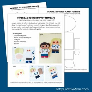 Doctor Paper Bag Puppet Template