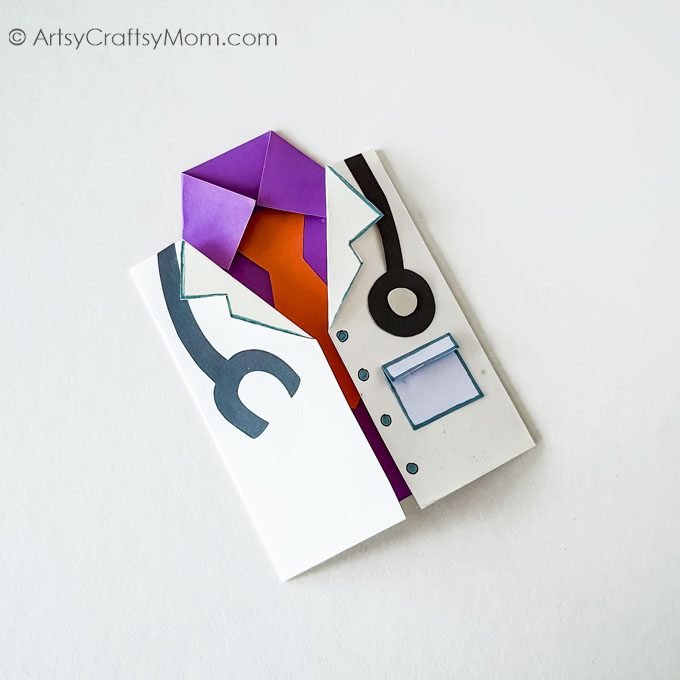 Cute and Easy Doctors Day White Coat Card 13 Doctors Day White Coat Card 10