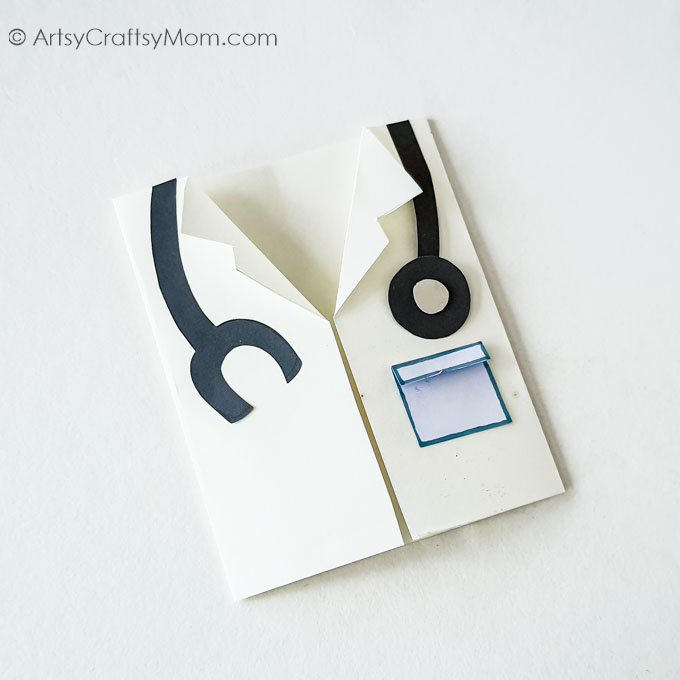 Cute and Easy Doctors Day White Coat Card 11 Doctors Day White Coat Card 8