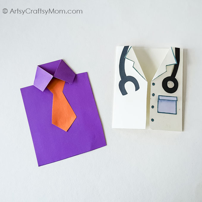 Cute and Easy Doctors Day White Coat Card 12 Doctors Day White Coat Card 9