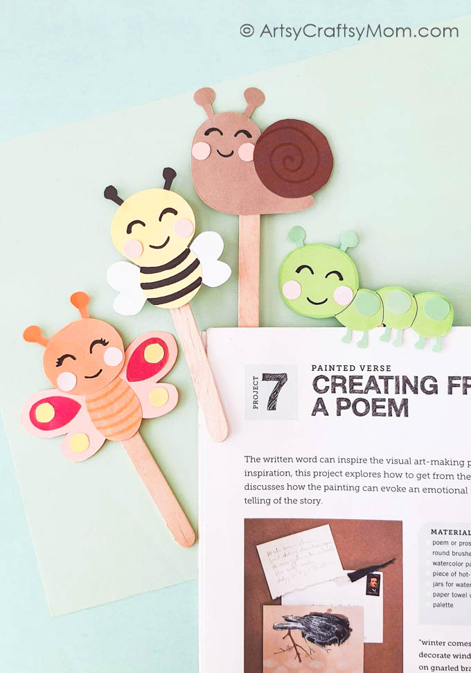 Papercraft Insect Bookmarks FT 1