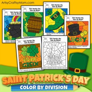 St. Patrick's Day Color by Division Sheets