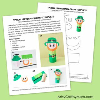 TP Roll Leprechaun Template