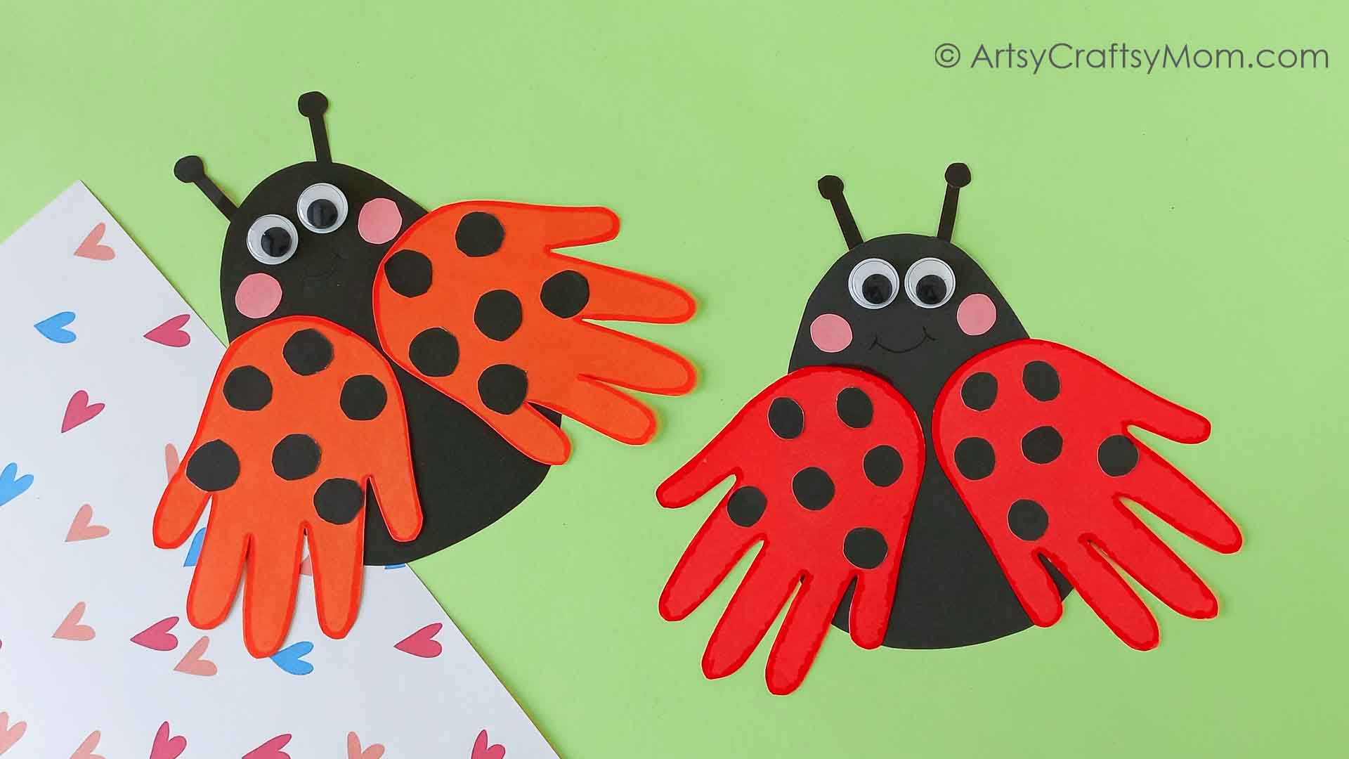 Welcome spring with this adorable handprint ladybug craft that's a breeze to make! Use it to learn about ladybugs and make them in many colors!