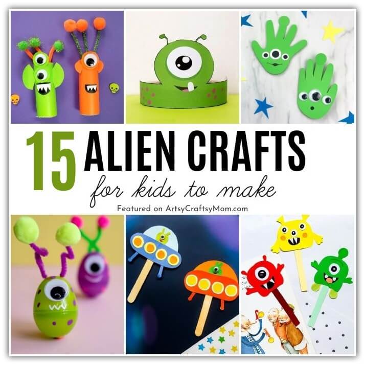 Looking for cute Alien Crafts for Kids to celebrate Alien Day on 26 April? Well, you've come to the right place because we've got quite a few of them!