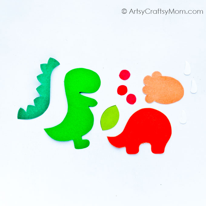 These Paper Dinosaur Bookmarks are a great craft for little dinosaur lovers to keep track of their reading! Perfect for gifting to friends & classmates!