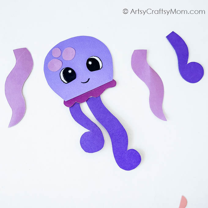 Cute and Easy DIY Paper Octopus Bookmark for Kids 6 Here's a cute little paper octopus bookmark that'll prove to be a cheerful and appropriate companion for your little one's summer reading!