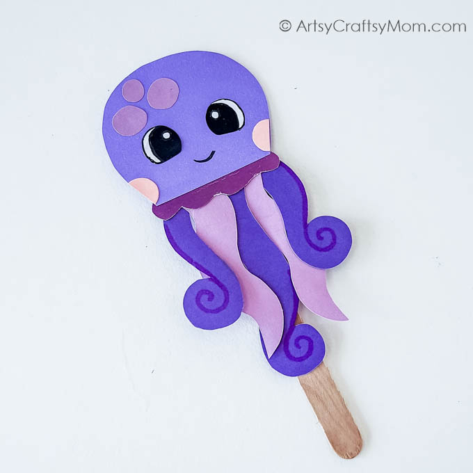 Cute and Easy DIY Paper Octopus Bookmark for Kids 8 Here's a cute little paper octopus bookmark that'll prove to be a cheerful and appropriate companion for your little one's summer reading!