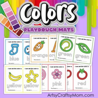 Printable - Color Playdough Mats