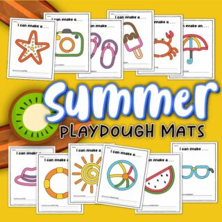 Summer Play Doh mats
