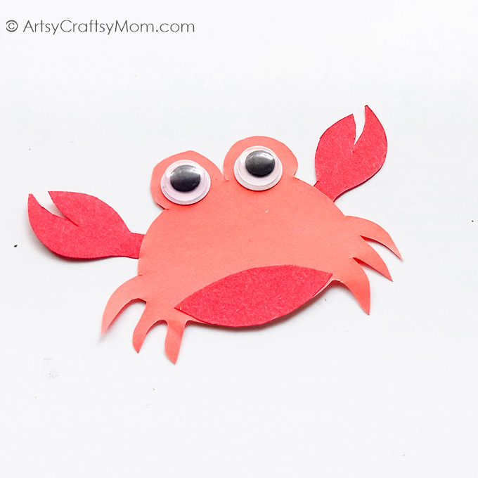 Cute Paper Plate Crab and Turtle Summer Craft for Kids 10 Crab Turtle Summer Craft 8