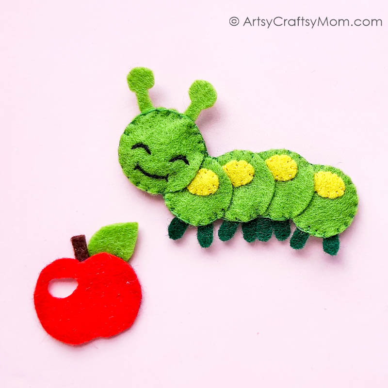 How cute is this felt caterpillar craft? It's a plushie that's easy to make even for kids and sewing beginners, with basic supplies you can easily find!