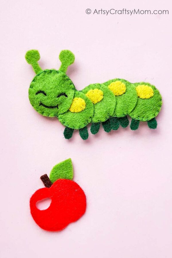 How cute is this felt caterpillar craft? It's a plushie that's easy to make even for kids and sewing beginners, with basic supplies you can easily find!