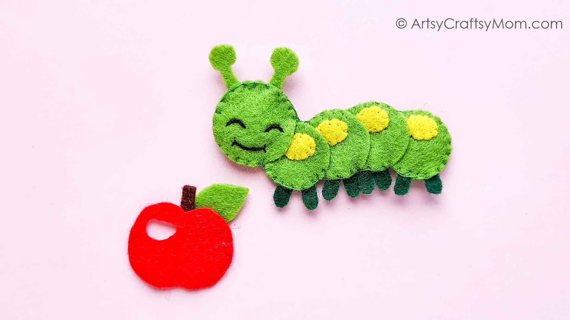 How cute is this felt caterpillar craft? It's a plushie that's easy to make even for kids and sewing beginners, with basic supplies you can easily find!