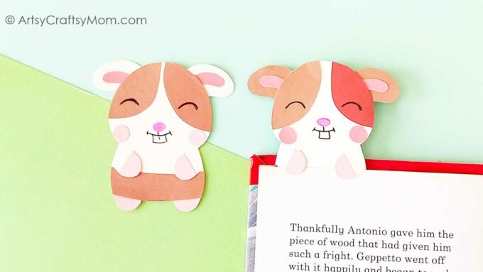 Guniea Pig Hug Bookmark YT 1