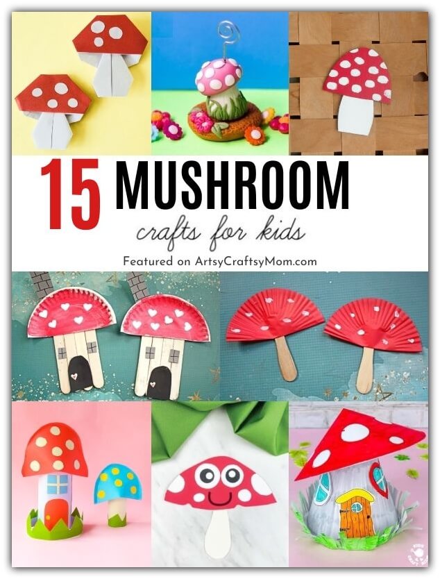 How fun are these mushroom crafts for kids? We've shown you how to make mushrooms out of paper cups, egg cartons, paper bowls and more!
