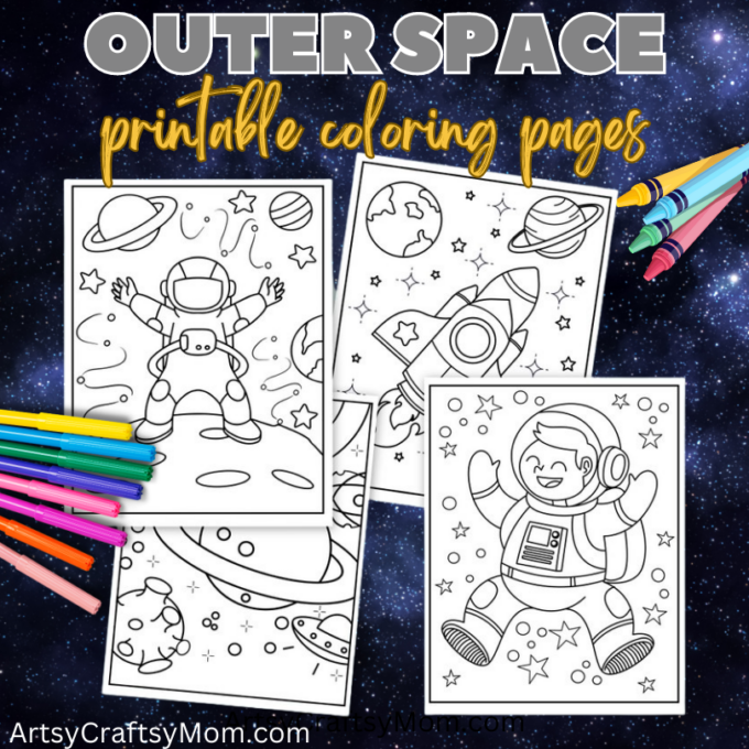 Outer Space coloring pages