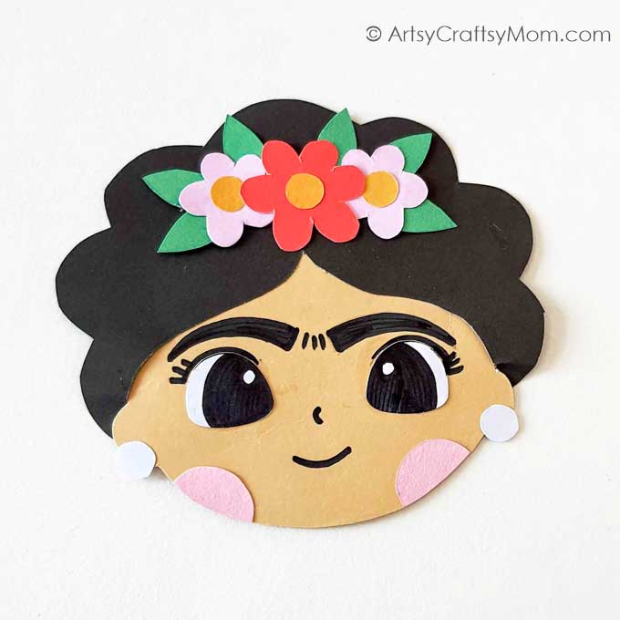 Gorgeous DIY Paper Bag Frida Kahlo Puppet 9 This beautiful Paper Bag Frida Kahlo Puppet is a great way for kids to learn about the feisty Mexican artist and celebrate her amazing work.