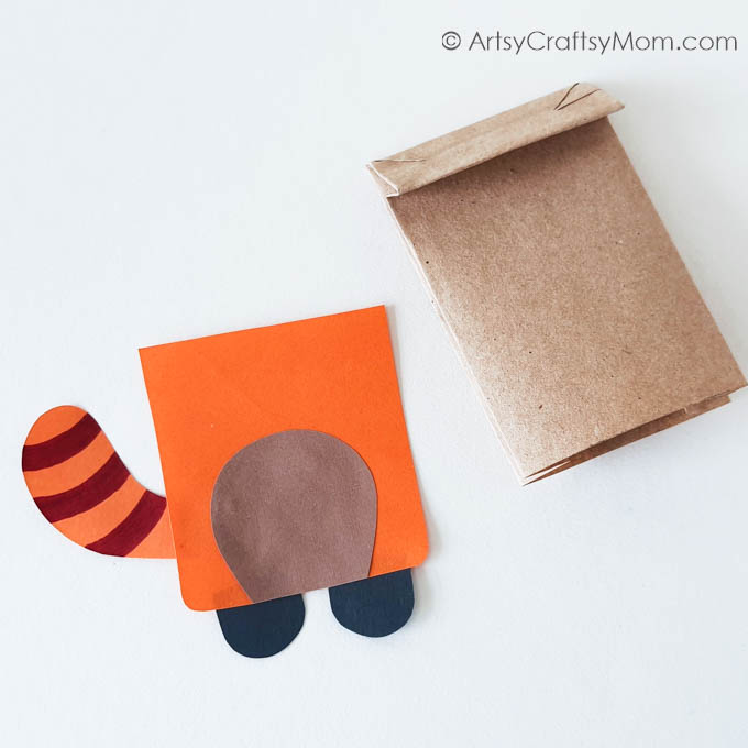 This Cute Paper Bag Red Panda Puppet is perfect for kids to learn more about endangered animals, especially for Endangered Species Day!