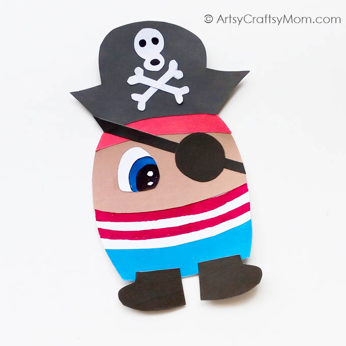 Cute and Playful Pirate Paper Craft for Kids 12 Pirate Craft 10
