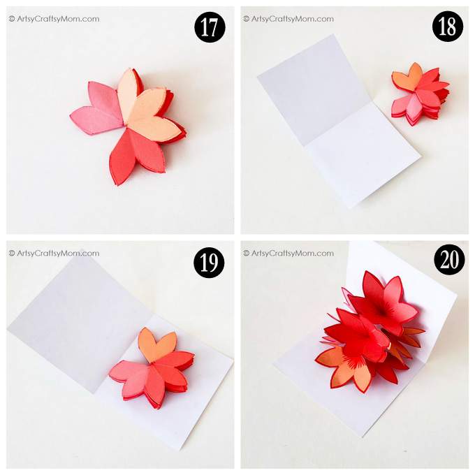 This gorgeous flower popup card is easy to make and is perfect for any occasion - birthdays, Mother's Day, Valentine's Day or just like that!