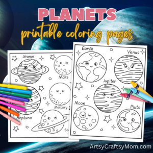 Solar System Themed Coloring Pages