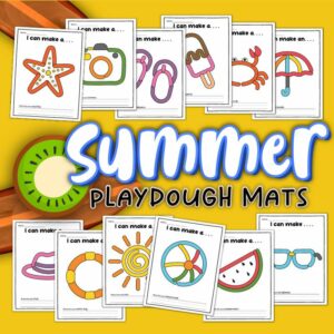 Summer Themed Play Doh Mats