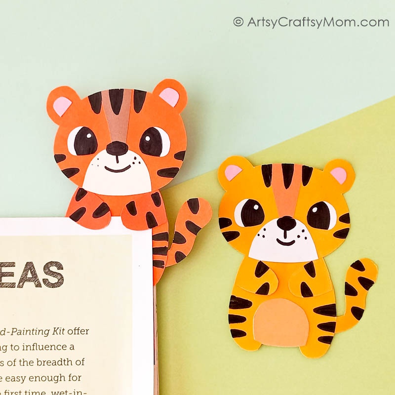 How cute is this tiger hug bookmark? It's the perfect companion to hold your place in your book - while looking adorable all the time!