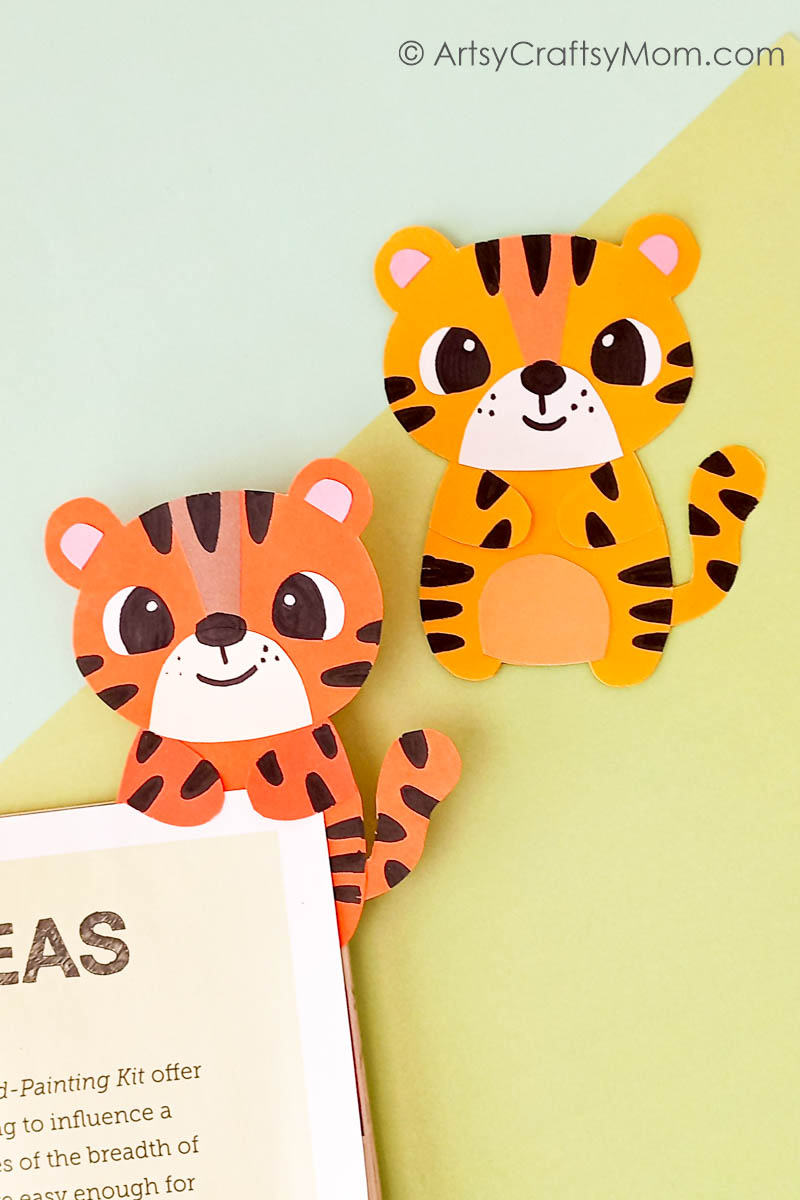 How cute is this tiger hug bookmark? It's the perfect companion to hold your place in your book - while looking adorable all the time!