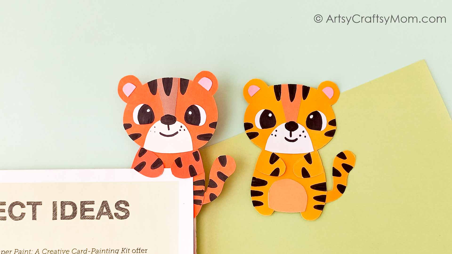 How cute is this tiger hug bookmark? It's the perfect companion to hold your place in your book - while looking adorable all the time!