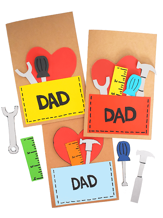 Paper is all you need for these Father's Day Paper Crafts for Kids! Easy and doable suggestions for last-minute Father's Day ideas!