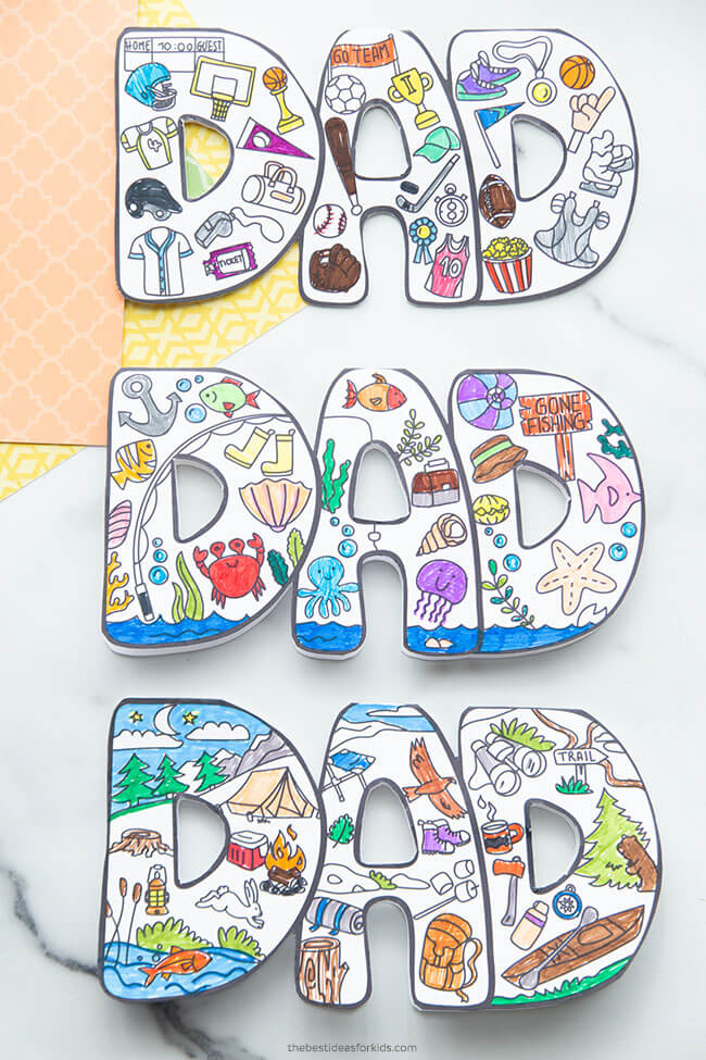 Paper is all you need for these Father's Day Paper Crafts for Kids! Easy and doable suggestions for last-minute Father's Day ideas!