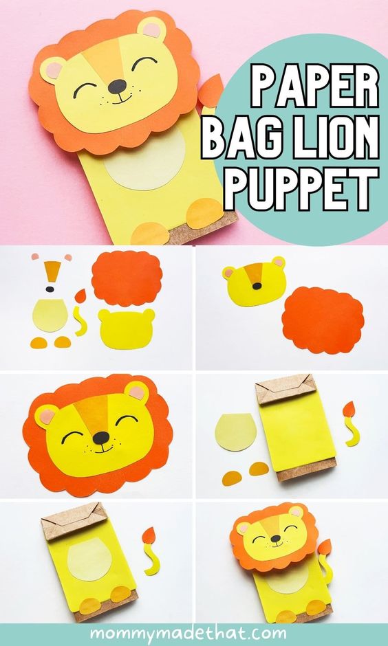 25 DIY Paper Bag Puppets for Pretend Play 28 These DIY Paper Bag Puppets will ensure that kids will never run out of ideas to have fun! Perfect for pretend play for kids of all ages!