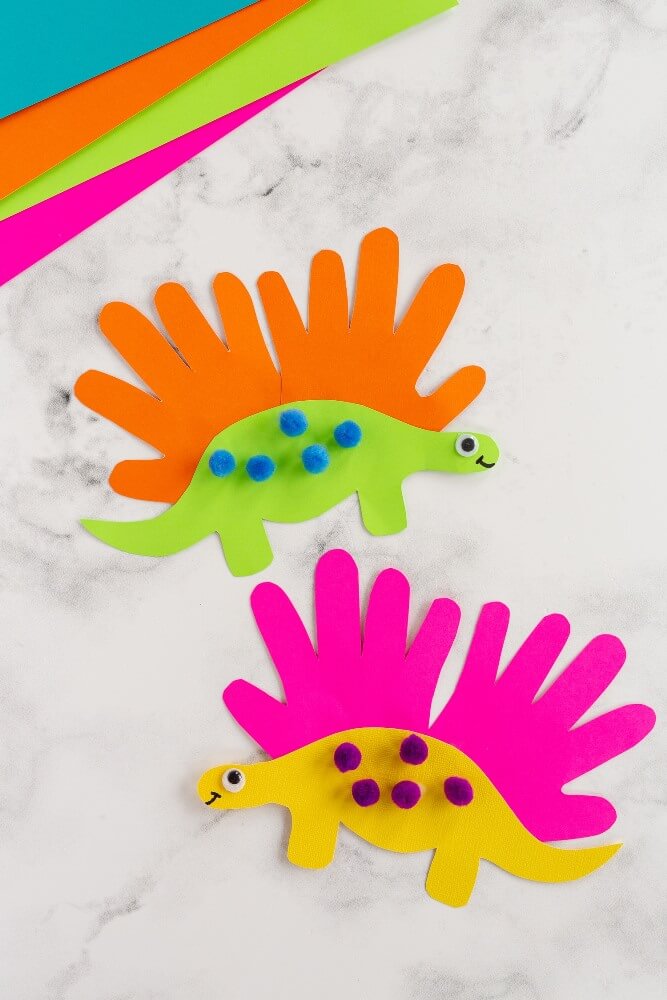 These Handprint Crafts for Kids are perfect for some fine motor skill practice and also turn out to be adorable keepsakes for any occasion!