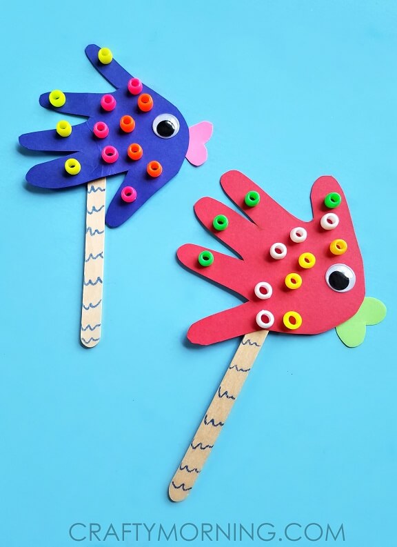 These Handprint Crafts for Kids are perfect for some fine motor skill practice and also turn out to be adorable keepsakes for any occasion!